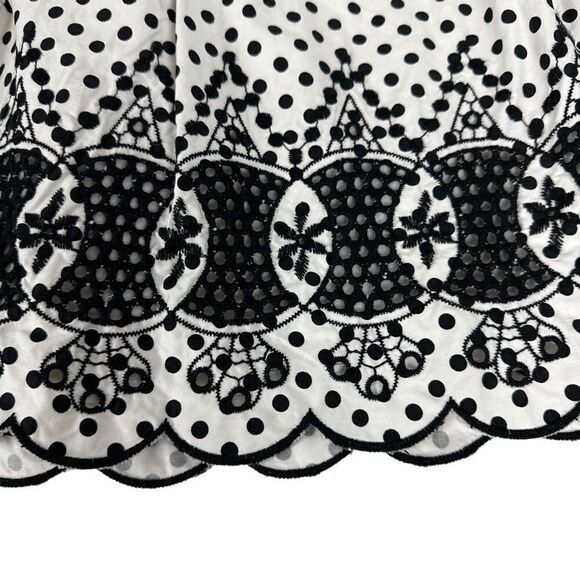 Talbots Pleated Polka Dot Full Skirt size 2P - Picture 7 of 9